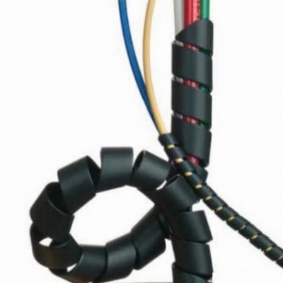 Пластиковая спиральная защита - черная / желтая 13 -18 ( ISN6 /8 /10,эл.кабель) 