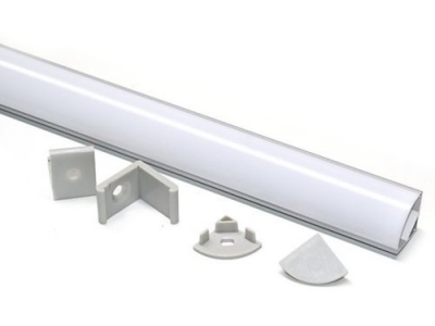 Профиль угловой (матовый экран + заглушки)